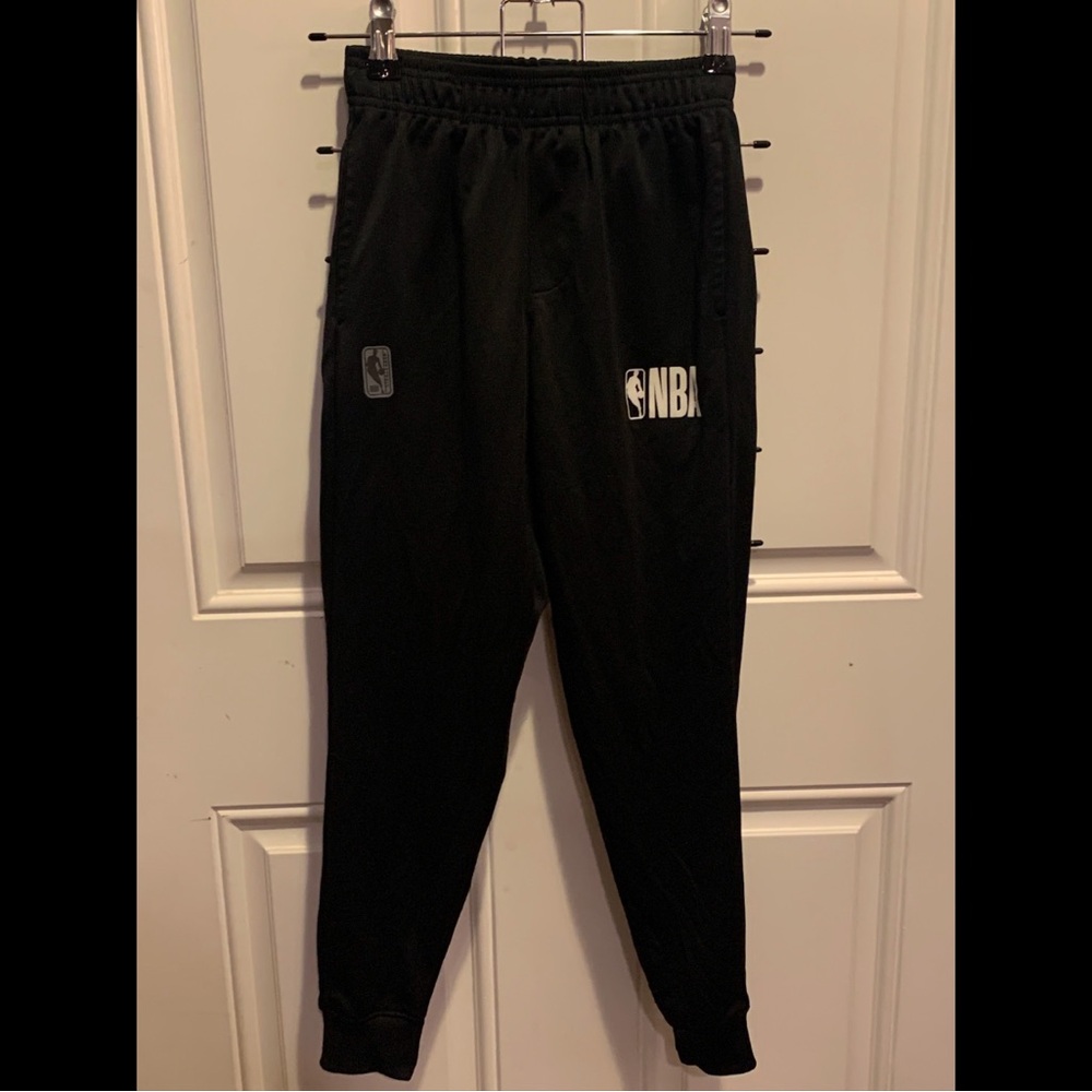 NBA Black Athletic Pants Sweatpants Joggers Size 8